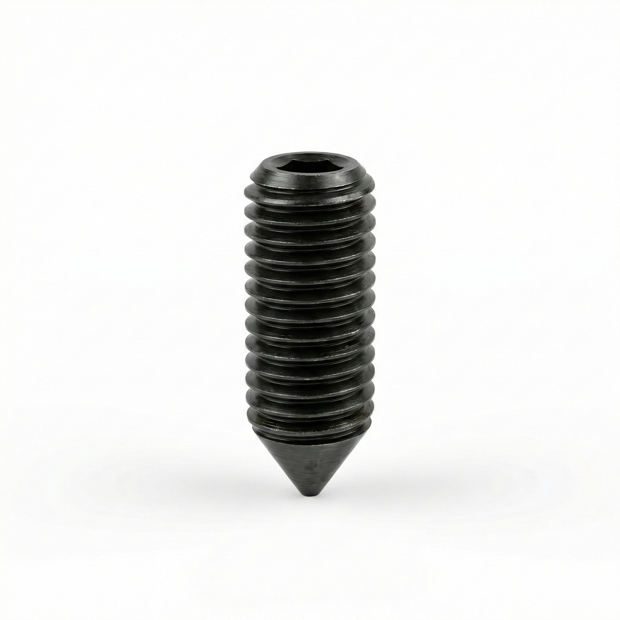 DIN 914 / ISO 4027 Sivri Uçlu Setskur (Ayar Vidası) – 45H Yüksek Sertlikte Çelik Sabitleme Vidası - Dağ Civata